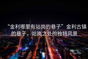 “金利哪里有站崗的巷子”金利古鎮(zhèn)的巷子，站崗之處的獨特風景
