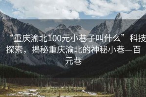 “重慶渝北100元小巷子叫什么”科技探索，揭秘重慶渝北的神秘小巷—百元巷