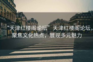 “天津紅樓閣論壇”天津紅樓閣論壇，聚焦文化熱點(diǎn)，展現(xiàn)多元魅力