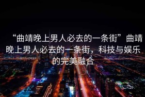 “曲靖晚上男人必去的一條街”曲靖晚上男人必去的一條街，科技與娛樂的完美融合