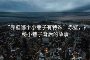 “赤壁哪個(gè)小巷子有特殊”赤壁，神秘小巷子背后的故事