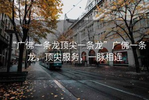 “廣佛一條龍頂尖一條龍”廣佛一條龍，頂尖服務(wù)，一脈相連