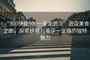 “300快餐500一條龍武漢”武漢美食之旅，探索快餐與豪華一龍路的獨(dú)特魅力