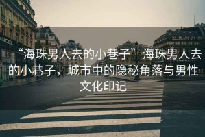“海珠男人去的小巷子”海珠男人去的小巷子，城市中的隱秘角落與男性文化印記