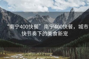 “南寧400快餐”南寧400快餐，城市快節(jié)奏下的美食新寵