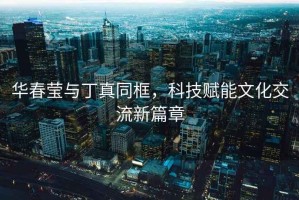 華春瑩與丁真同框，科技賦能文化交流新篇章