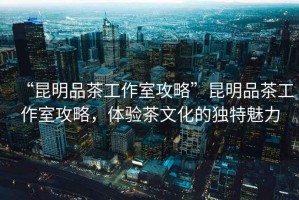 “昆明品茶工作室攻略”昆明品茶工作室攻略，體驗茶文化的獨特魅力
