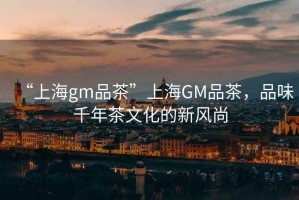 “上海gm品茶”上海GM品茶，品味千年茶文化的新風尚