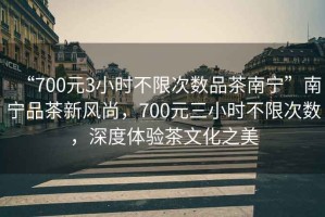 “700元3小時不限次數品茶南寧”南寧品茶新風尚，700元三小時不限次數，深度體驗茶文化之美