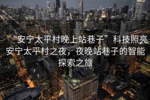 “安寧太平村晚上站巷子”科技照亮安寧太平村之夜，夜晚站巷子的智能探索之旅