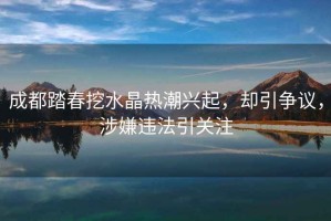 成都踏春挖水晶熱潮興起，卻引爭議，涉嫌違法引關(guān)注