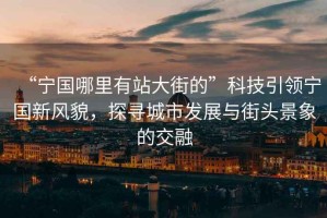 “寧國哪里有站大街的”科技引領(lǐng)寧國新風貌，探尋城市發(fā)展與街頭景象的交融