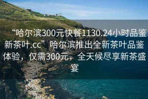 “哈爾濱300元快餐1130.24小時(shí)品鑒新茶葉.cc”哈爾濱推出全新茶葉品鑒體驗(yàn)，僅需300元，全天候盡享新茶盛宴