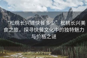 “松桃長(zhǎng)興嫖快餐多少”松桃長(zhǎng)興美食之旅，探尋快餐文化中的獨(dú)特魅力與價(jià)格之謎