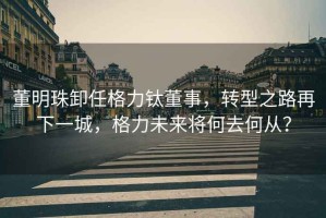 董明珠卸任格力鈦董事，轉(zhuǎn)型之路再下一城，格力未來將何去何從？