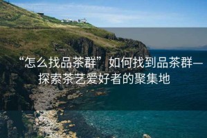 “怎么找品茶群”如何找到品茶群—探索茶藝愛(ài)好者的聚集地
