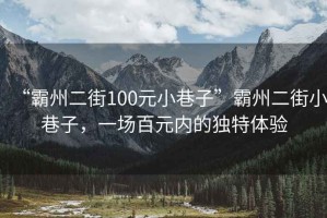 “霸州二街100元小巷子”霸州二街小巷子，一場(chǎng)百元內(nèi)的獨(dú)特體驗(yàn)