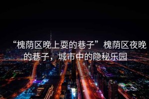 “槐蔭區(qū)晚上耍的巷子”槐蔭區(qū)夜晚的巷子，城市中的隱秘樂園