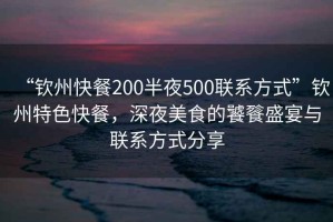 “欽州快餐200半夜500聯(lián)系方式”欽州特色快餐，深夜美食的饕餮盛宴與聯(lián)系方式分享
