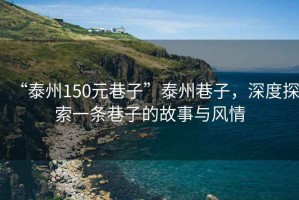 “泰州150元巷子”泰州巷子，深度探索一條巷子的故事與風(fēng)情