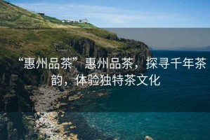 “惠州品茶”惠州品茶，探尋千年茶韻，體驗(yàn)獨(dú)特茶文化