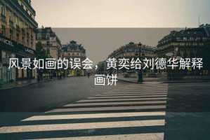 風(fēng)景如畫的誤會，黃奕給劉德華解釋畫餅
