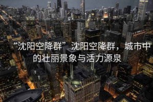 “沈陽空降群”沈陽空降群，城市中的壯麗景象與活力源泉