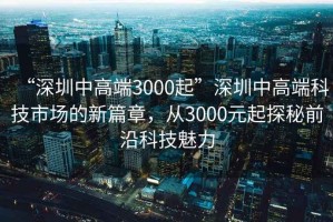 “深圳中高端3000起”深圳中高端科技市場(chǎng)的新篇章，從3000元起探秘前沿科技魅力