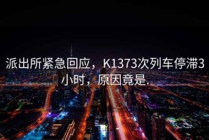 派出所緊急回應(yīng)，K1373次列車停滯3小時，原因竟是.