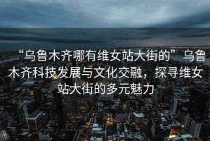 “烏魯木齊哪有維女站大街的”烏魯木齊科技發(fā)展與文化交融，探尋維女站大街的多元魅力