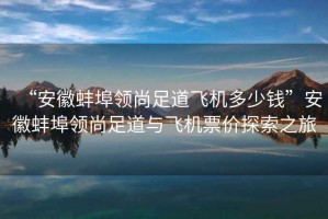 “安徽蚌埠領(lǐng)尚足道飛機(jī)多少錢”安徽蚌埠領(lǐng)尚足道與飛機(jī)票價(jià)探索之旅