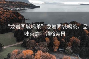 “龍巖同城喝茶”龍巖同城喝茶，品味茶韻，領(lǐng)略美景