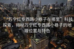 “萬寧紅專西路小巷子在哪里”科技探索，揭秘萬寧紅專西路小巷子的地理位置與特色