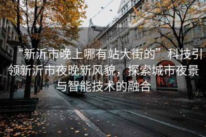 “新沂市晚上哪有站大街的”科技引領(lǐng)新沂市夜晚新風(fēng)貌，探索城市夜景與智能技術(shù)的融合