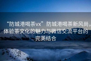 “防城港喝茶vx”防城港喝茶新風尚，體驗茶文化的魅力與微信交流平臺的完美結(jié)合