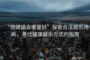 “想嫖娼去哪里好”探索合法娛樂場(chǎng)所，尋找健康娛樂方式的指南
