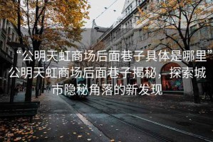 “公明天虹商場后面巷子具體是哪里”公明天虹商場后面巷子揭秘，探索城市隱秘角落的新發(fā)現(xiàn)