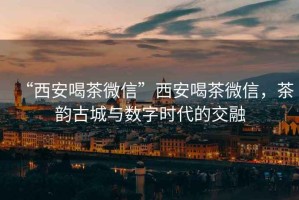 “西安喝茶微信”西安喝茶微信，茶韻古城與數(shù)字時代的交融