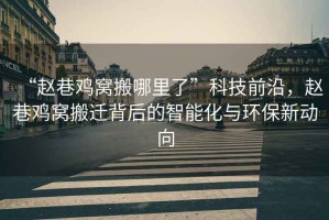 “趙巷雞窩搬哪里了”科技前沿，趙巷雞窩搬遷背后的智能化與環(huán)保新動(dòng)向