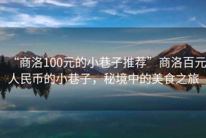 “商洛100元的小巷子推薦”商洛百元人民幣的小巷子，秘境中的美食之旅