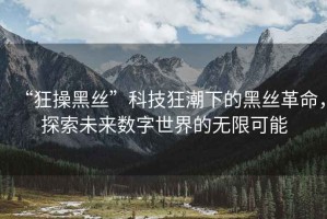 “狂操黑絲”科技狂潮下的黑絲革命，探索未來數(shù)字世界的無限可能