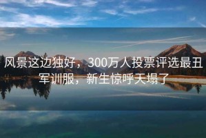 風(fēng)景這邊獨(dú)好，300萬(wàn)人投票評(píng)選最丑軍訓(xùn)服，新生驚呼天塌了