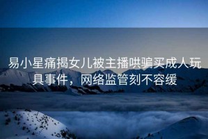 易小星痛揭女兒被主播哄騙買成人玩具事件，網(wǎng)絡(luò)監(jiān)管刻不容緩