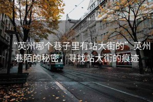 “英州哪個(gè)巷子里有站大街的”英州巷陌的秘密，尋找站大街的痕跡
