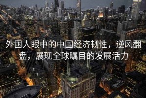 外國人眼中的中國經(jīng)濟韌性，逆風(fēng)翻盤，展現(xiàn)全球矚目的發(fā)展活力