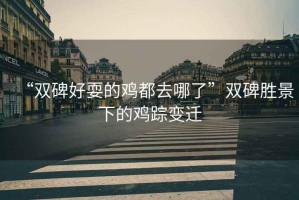“雙碑好耍的雞都去哪了”雙碑勝景下的雞蹤變遷