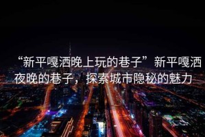 “新平嘎灑晚上玩的巷子”新平嘎灑夜晚的巷子，探索城市隱秘的魅力