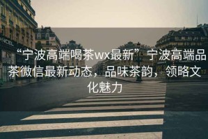 “寧波高端喝茶wx最新”寧波高端品茶微信最新動態(tài)，品味茶韻，領(lǐng)略文化魅力
