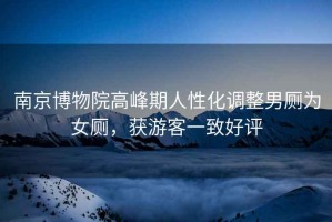 南京博物院高峰期人性化調整男廁為女廁，獲游客一致好評