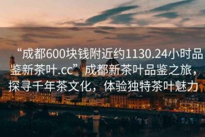 “成都600塊錢附近約1130.24小時品鑒新茶葉.cc”成都新茶葉品鑒之旅，探尋千年茶文化，體驗獨(dú)特茶葉魅力